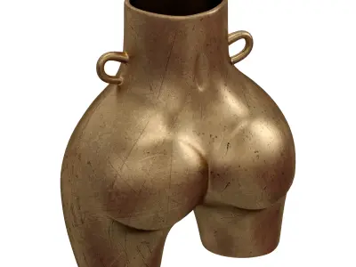 Body vase 1 Low-poly 3D model
