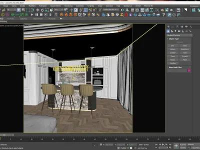 Neo Classic kitchen  3D model