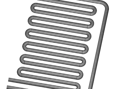 Refrigerator Condenser Coil 3D print model