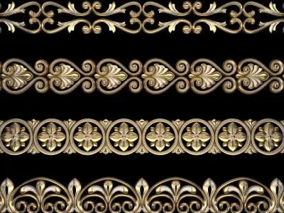 Path Ornament Pack 09 3D model