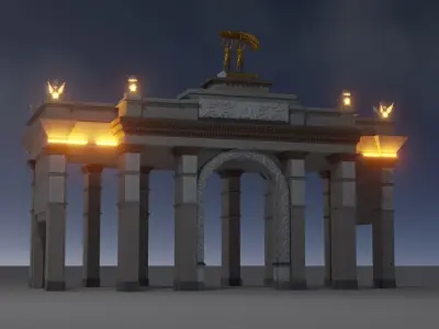 Arch VDNH 3D model