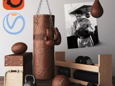 DIY Home Gym In A Box 3D model