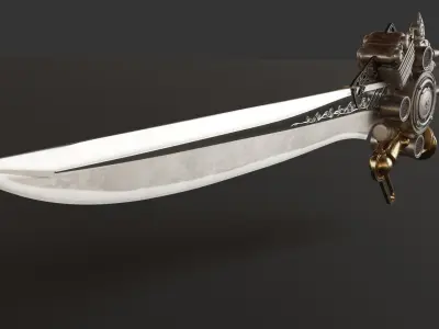Engine Blade Final Fantasy XV Low-poly 3D model
