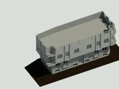 Apartment Project Revit 3D model