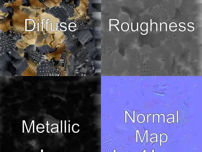 Dormant Beast Crocodile Model with Majestic Detailing Low-poly 3D model