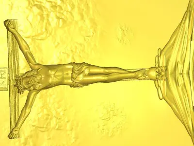 Crucifixion of Jesus 3D print model