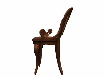 3d Model  Restaurant Interior With Comfortable Side Chair   3D model