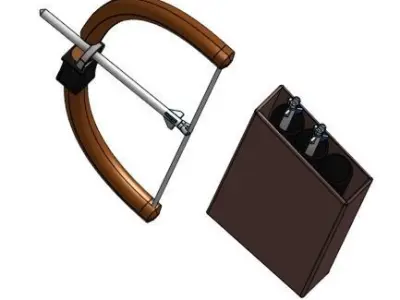 Bow and arrow 3D model