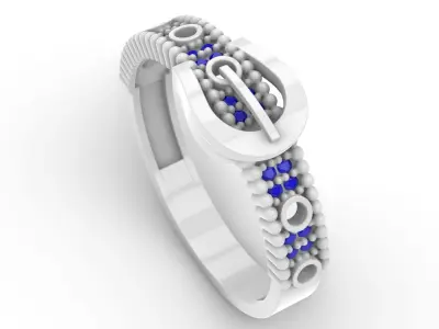 Jewelry Diamond Ring Model RG26 Free 3D print model