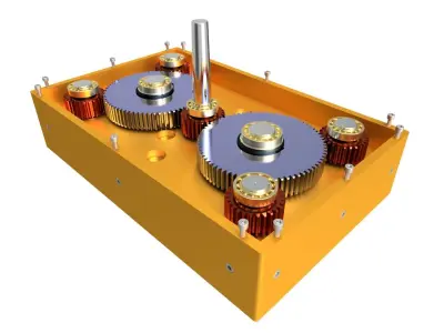 Multi Spindle Drilling Machine with Different Hole 3D model