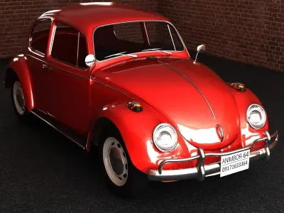 volekswagen volkswagen beetle - volkswagen beetle 3D model