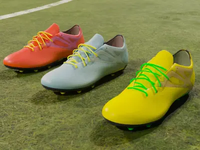 Realistic Soccer Football Shoe 3D model
