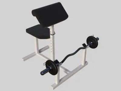 Scotts bench 01 3D model