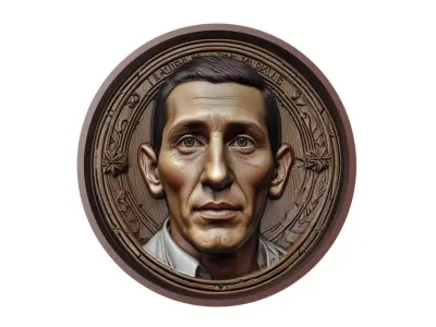 Angel Di Maria Footballer Medallion 3D print model