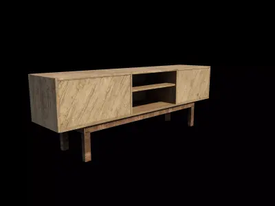 TV bench 05 3D model