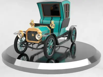 VINTAGE CAR 1904 3D model