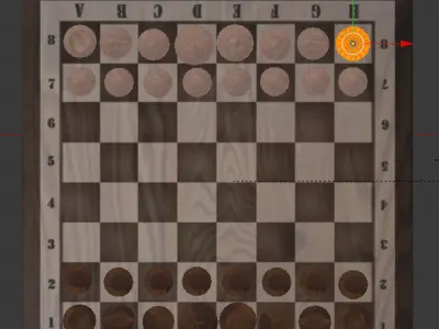 Chess Board 3D model