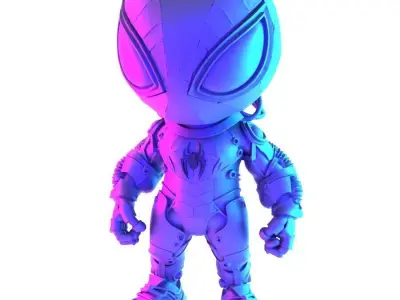  Cyberpunk Spiderman Mecha toy 3D print model