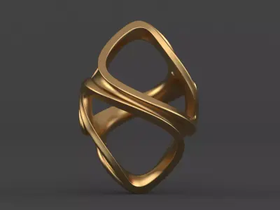 Golden Pendant Free 3D model