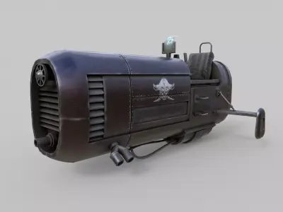 Sci-Fi Motorcycle 3D model