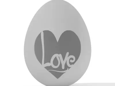 Egg Sculpture N002 3D print model