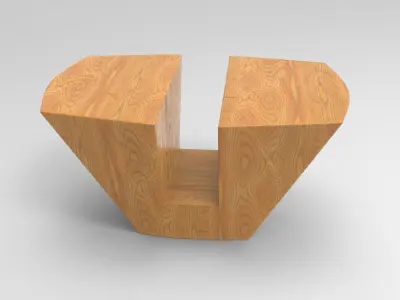 Her Coffee Table Low-poly 3D model