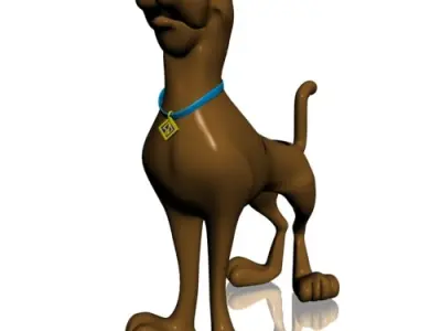 Scooby-doo 3D RIGGED Low-poly 3D model