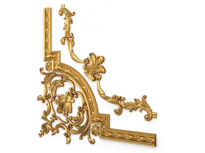 Classic decor ornament v-3D model 71 3D model