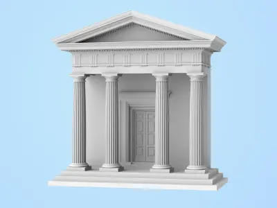 Roman Doric Style Monument  3D print model