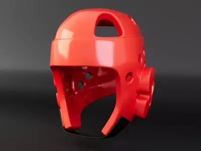 Taekwondo Helmet Free low-poly 3D model