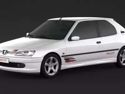 Peugeot 306 Rallye 3D model