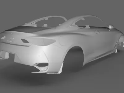 2019 Infiniti Q60 3DSCANNED MODEL 3D model