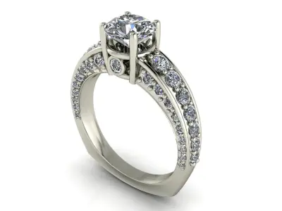 Women ring 3dm stl render detail 3D print model 3