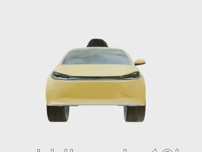 Futuristic Flying Taxi Concept Car 3D Model Low-poly 3D model by vfxcgartist