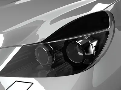 mercedes SL 2009 3D model