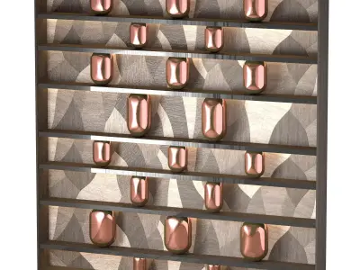 Wood rack 3D model