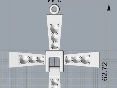 Cross diamond 3D print model