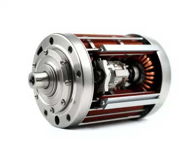 HighPrecision Electric Motor Model Pack Low-poly 3D model