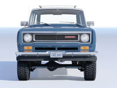 1972 International Harvester Travelall Off Road 3D model