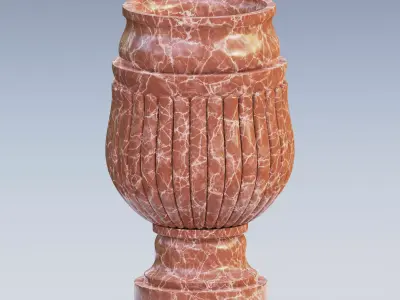 Garden urn planter04 3D model