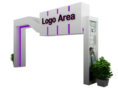 Gate Event Booth Exhibition Stand a376c  3D model