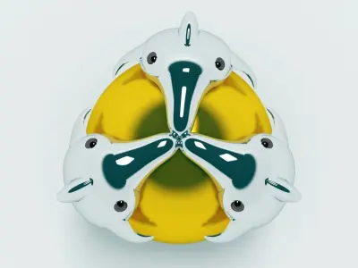 dolphin golden egg Free 3D model