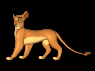 Vitani Lion King Model Low-poly 3D model