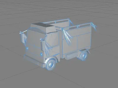 Low Poly vip Truck  Low-poly 3D model