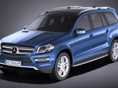 Mercedes-Benz GL-Class 2014 VRAY 3D model