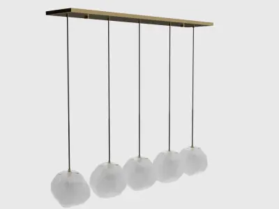 Uttermost Geodesic 5 Light Linear Pendant 3D model