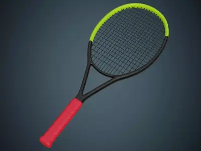 Tennis Racquet 1 Basic 3D model