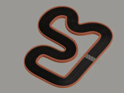 Race Track 3D model