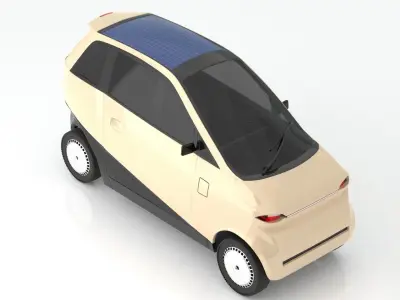 Vayve Mobility EVA Champagne Gold 3D model