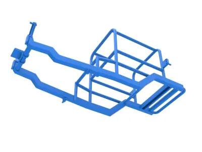 Frame of Vintage Supermodified stock car Version 2 Scale 1 to 25 3D print model